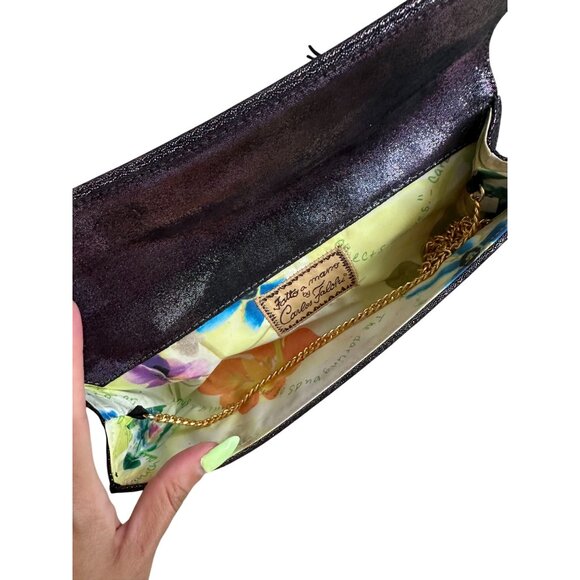 CARLOS FALCHI Vintage Fatto a Mano Iridescent Clutch Bag w/ Dustbag - Picture 3 of 8